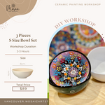 turkish ceramic painting class workshop small bowl