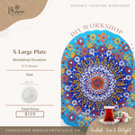 turkish ceramic painting class x large plate