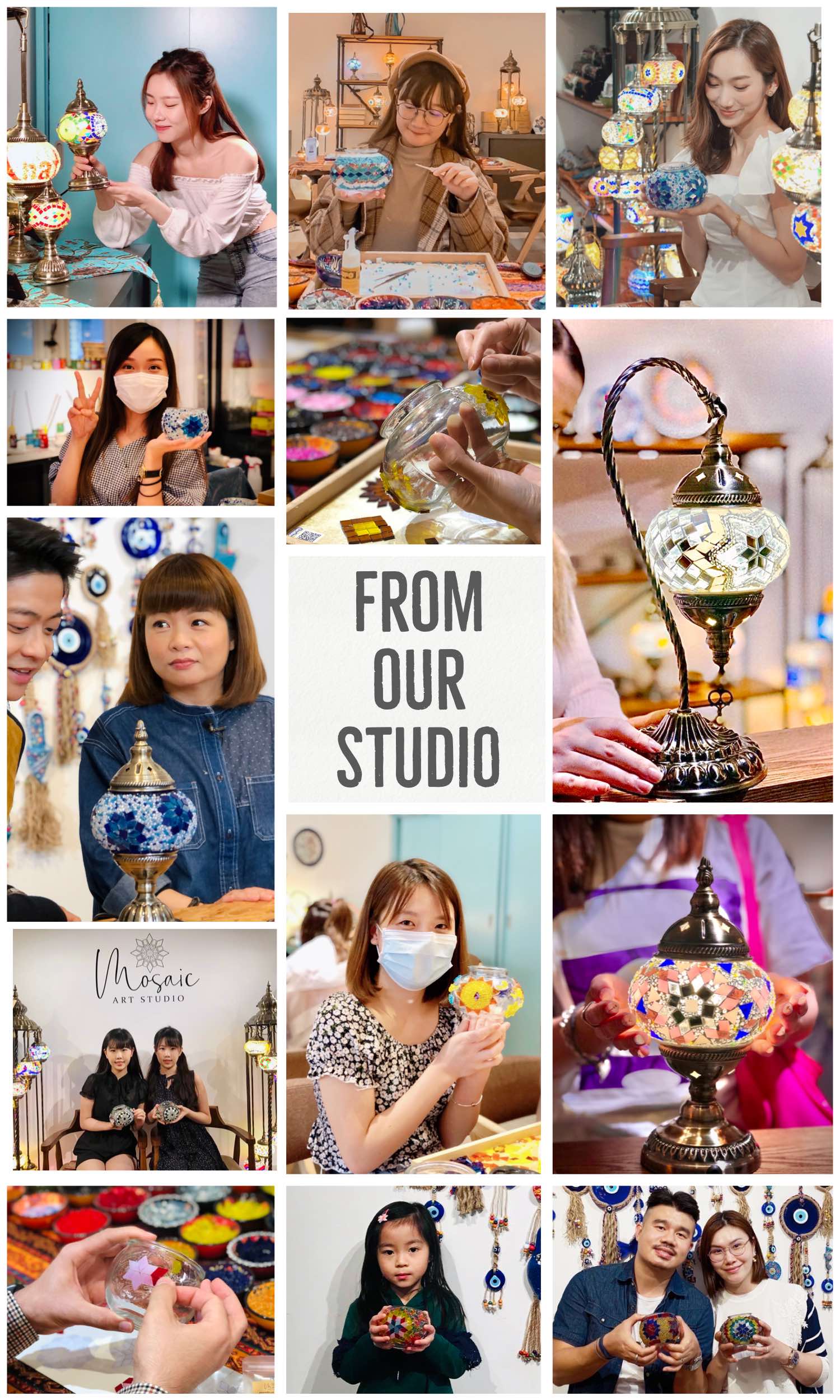 "COTTON CASTLE" Turkish Mosaic Lamp DIY Kit - Mosaic Art Studio Vancouver