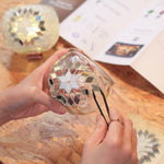 Mosaic Candle Holder DIY Home Kit "COTTON CASTLE" - Mosaic Art Studio Vancouver