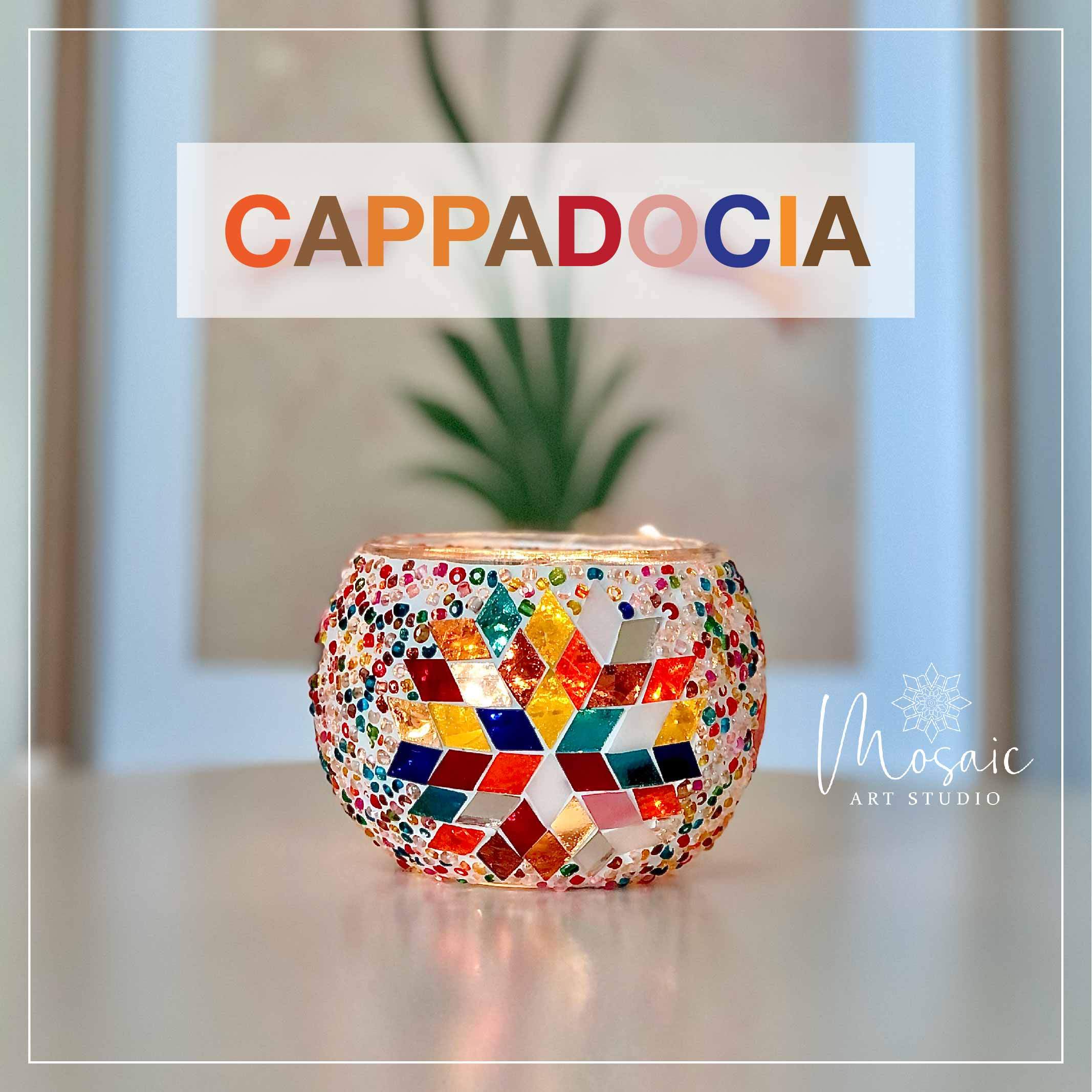 Mosaic Candle Holder DIY Home Kit "CAPPADOCIA" - Mosaic Art Studio Vancouver