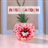 Mosaic Candle Holder DIY Home Kit "ROSE GARDEN" - Mosaic Art Studio Vancouver
