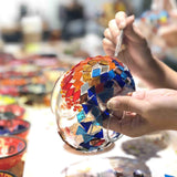 Turkish Mosaic Lamp DIY Workshop Kelowna - Mosaic Art Studio Vancouver