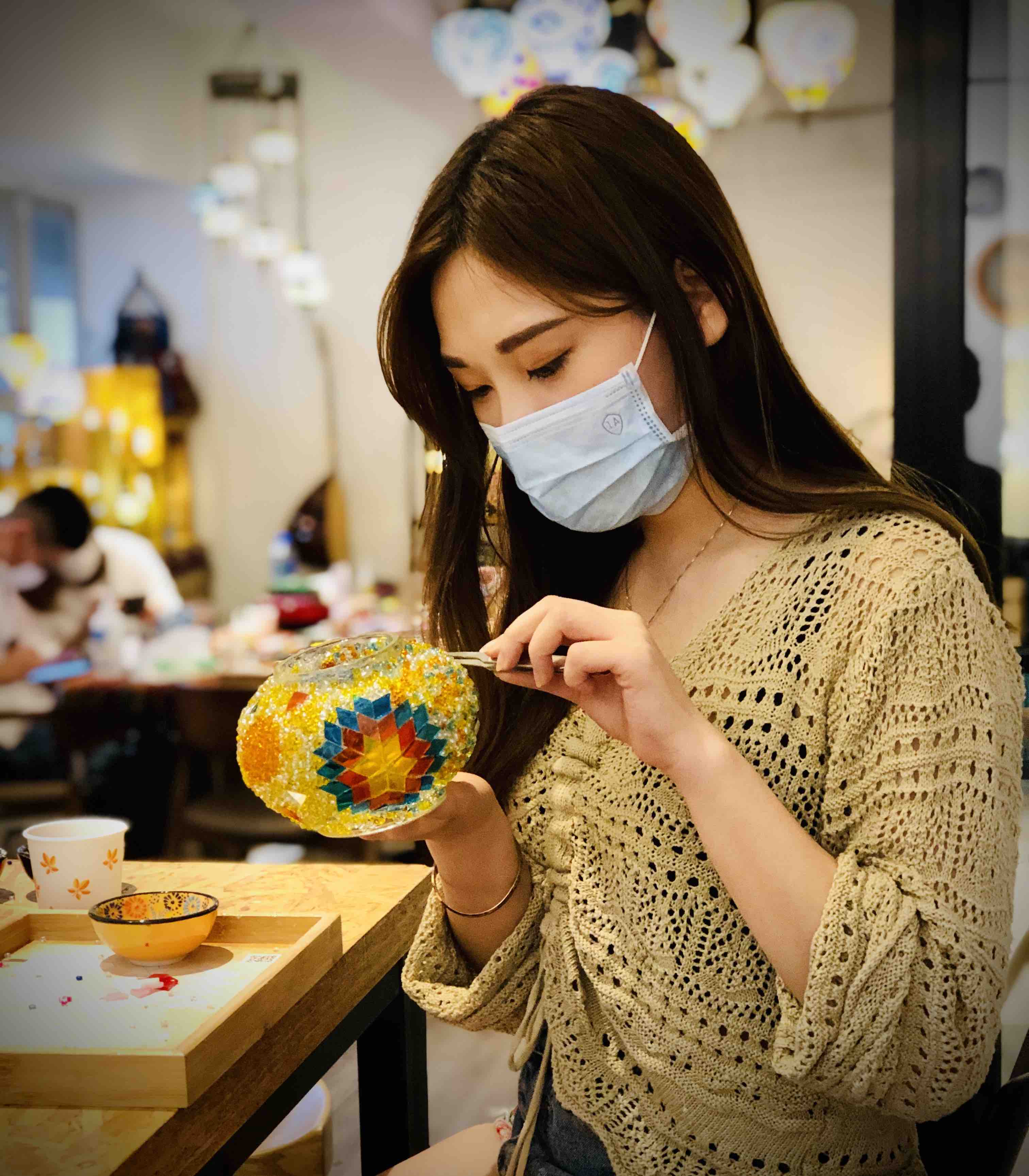 Red Deer Calgary Turkish Mosaic Lamp DIY Workshop - Mosaic Art Studio Vancouver