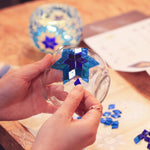 Mosaic Candle Holder DIY Home Kit "AEGEAN" - Mosaic Art Studio Vancouver