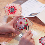 Mosaic Candle Holder DIY Home Kit "ROSE GARDEN" - Mosaic Art Studio Vancouver