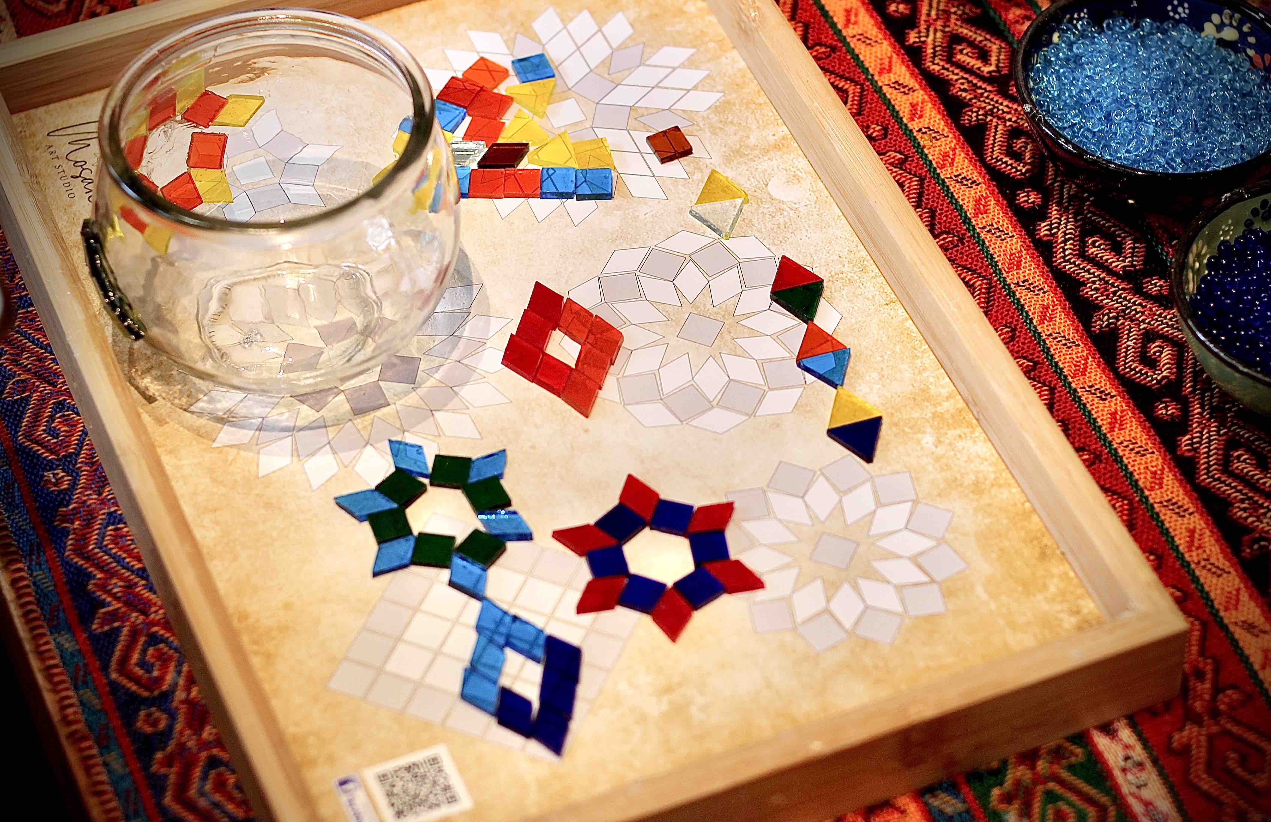 Turkish Mosaic Lamp DIY Workshop Kelowna - Mosaic Art Studio Vancouver