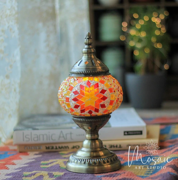 Turkish Mosaic Lamp DIY Workshop - Mosaic Art Studio Vancouver Table Lamp