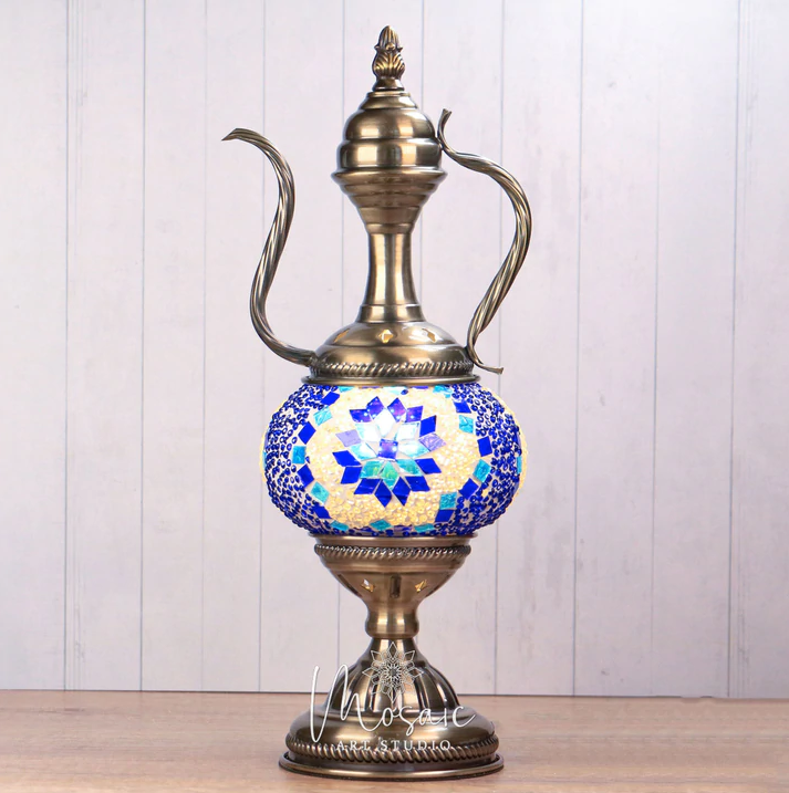 Turkish Mosaic Lamp DIY Workshop - Mosaic Art Studio Vancouver Alaaddin Lamp