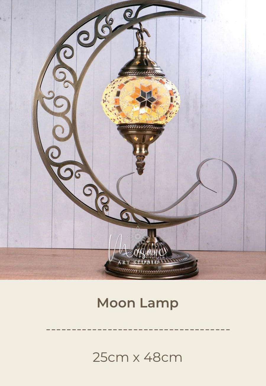Calgary Turkish Mosaic Lamp DIY Workshop - Mosaic Art Studio Vancouver Moon Lamp