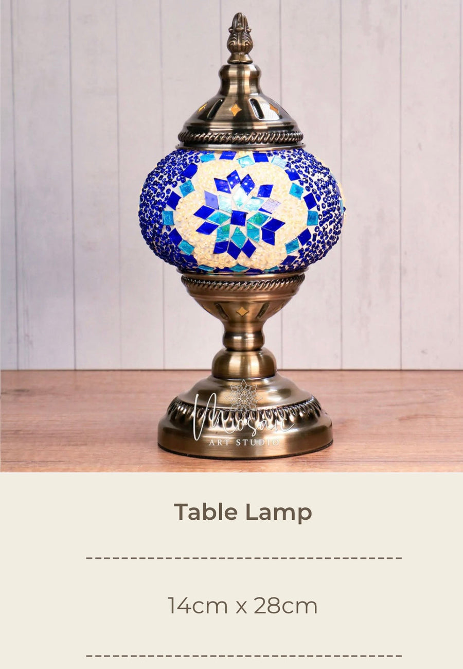 Calgary Turkish Mosaic Lamp DIY Workshop - Mosaic Art Studio Vancouver Table Lamp