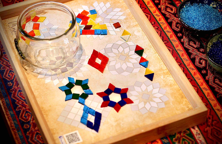 Turkish Mosaic Lamp DIY Workshop Langley - Mosaic Art Studio Vancouver